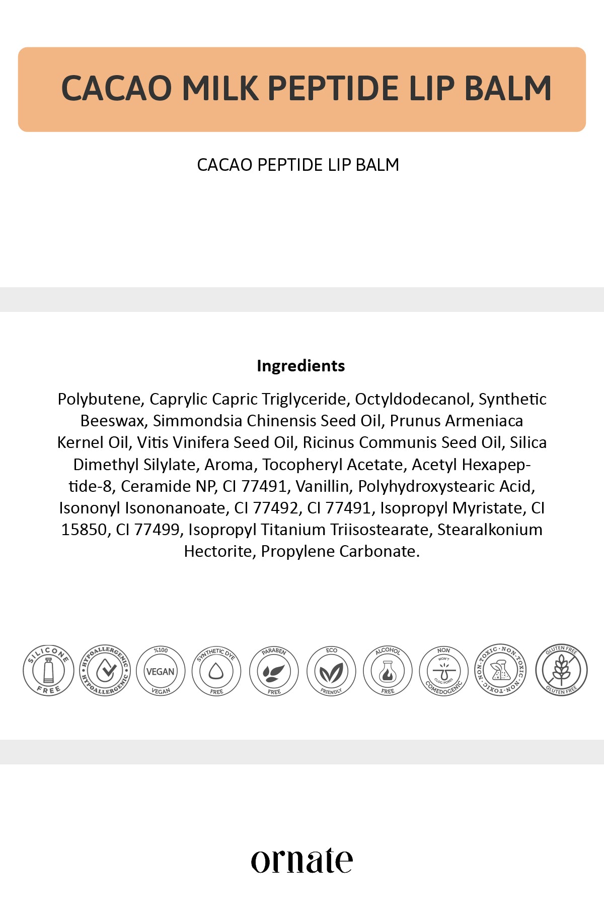 Lip Balm Cacao Milk