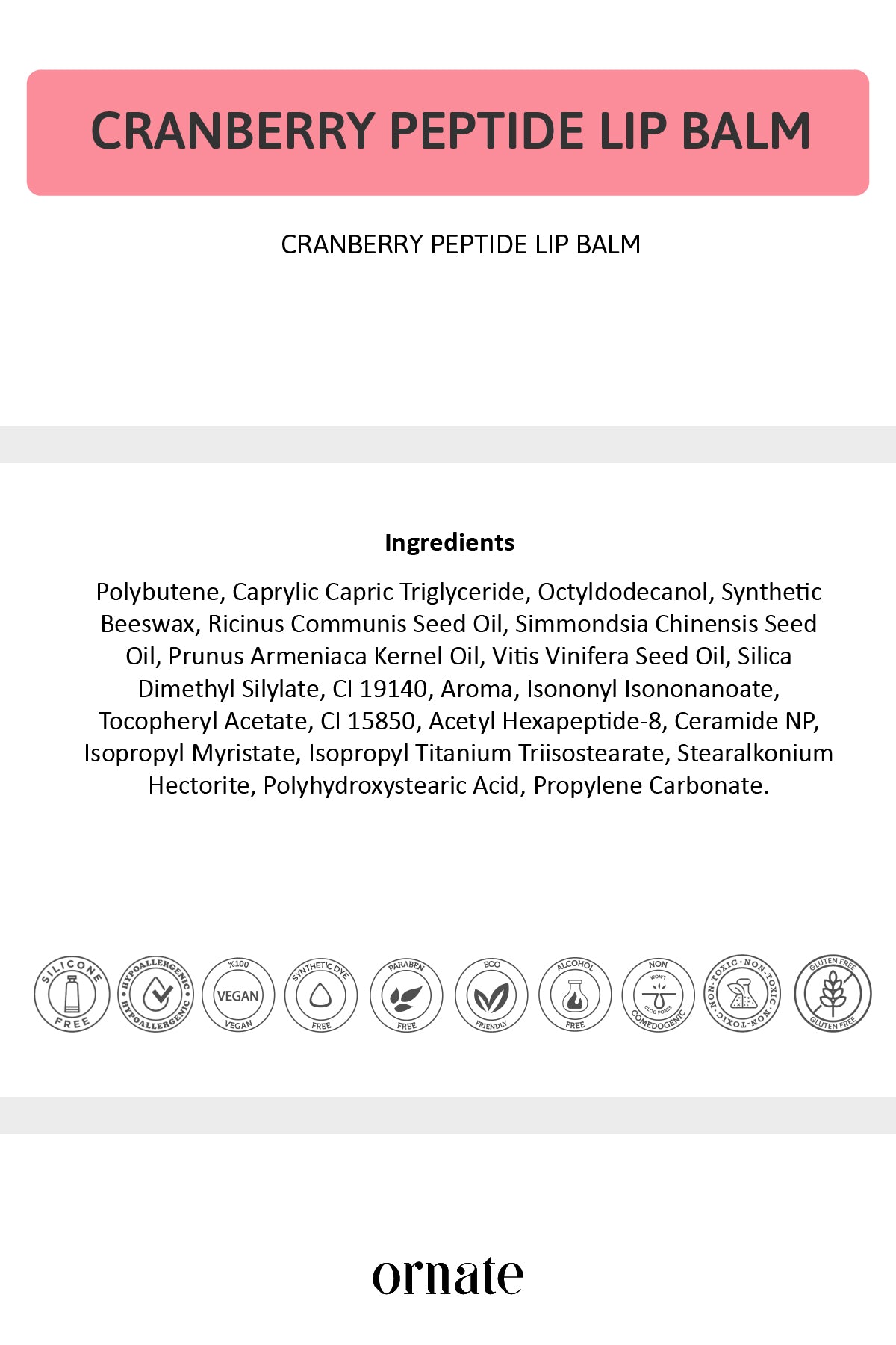 Lip Balm Cranberry