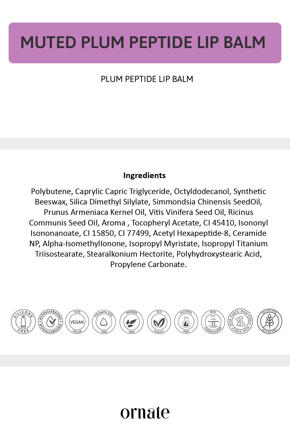 Lip Balm Muted Plum