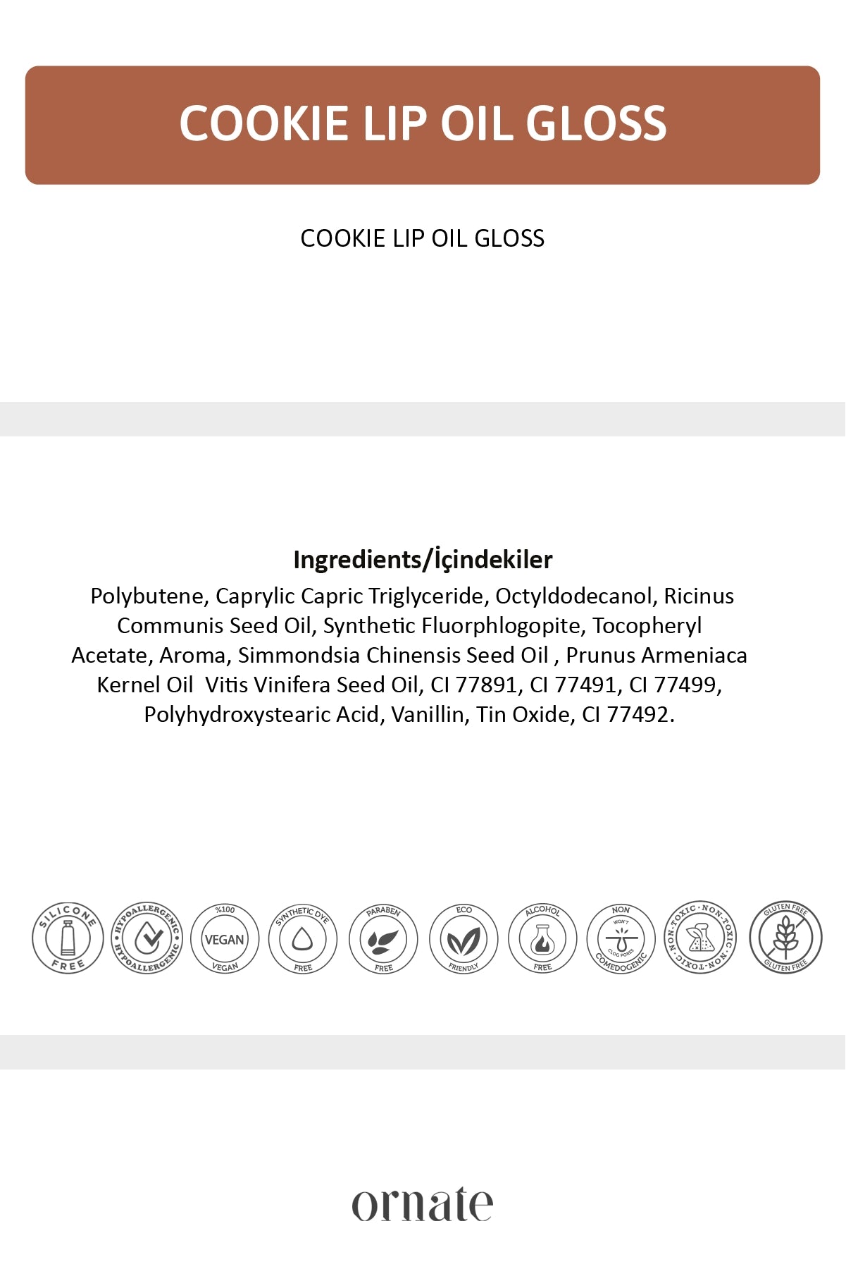 Cookie Shine Lip Oil