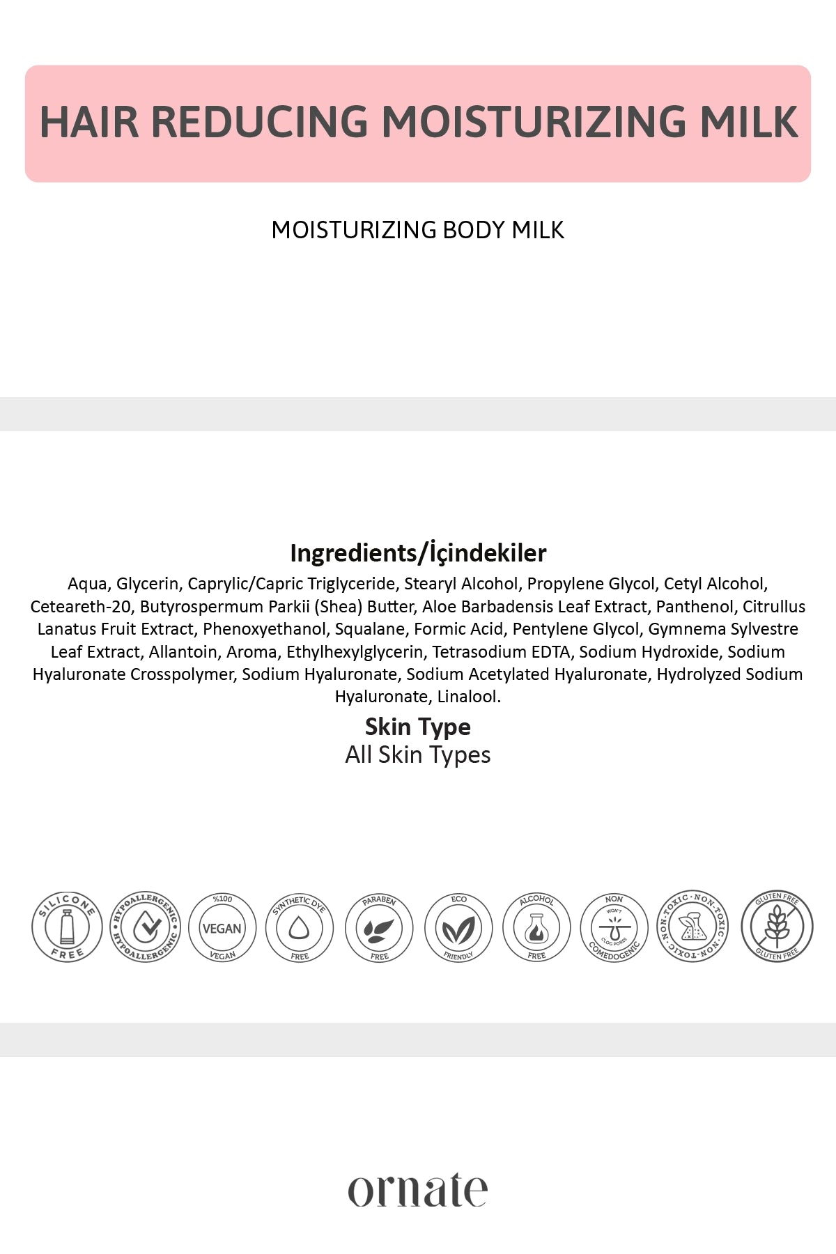 Smooth Skin Hair Reducing Body Milk
